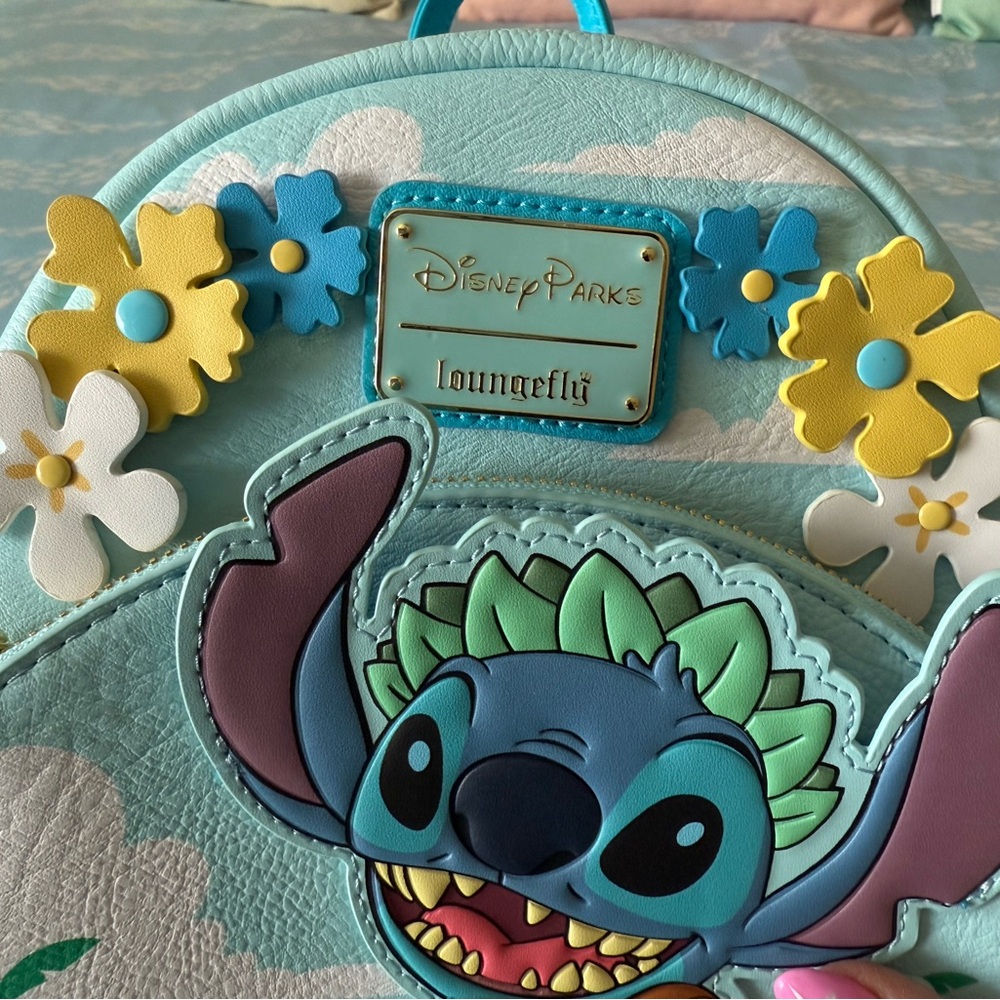 Disney Stitch loungefly Backpack - Picture 3 of 7